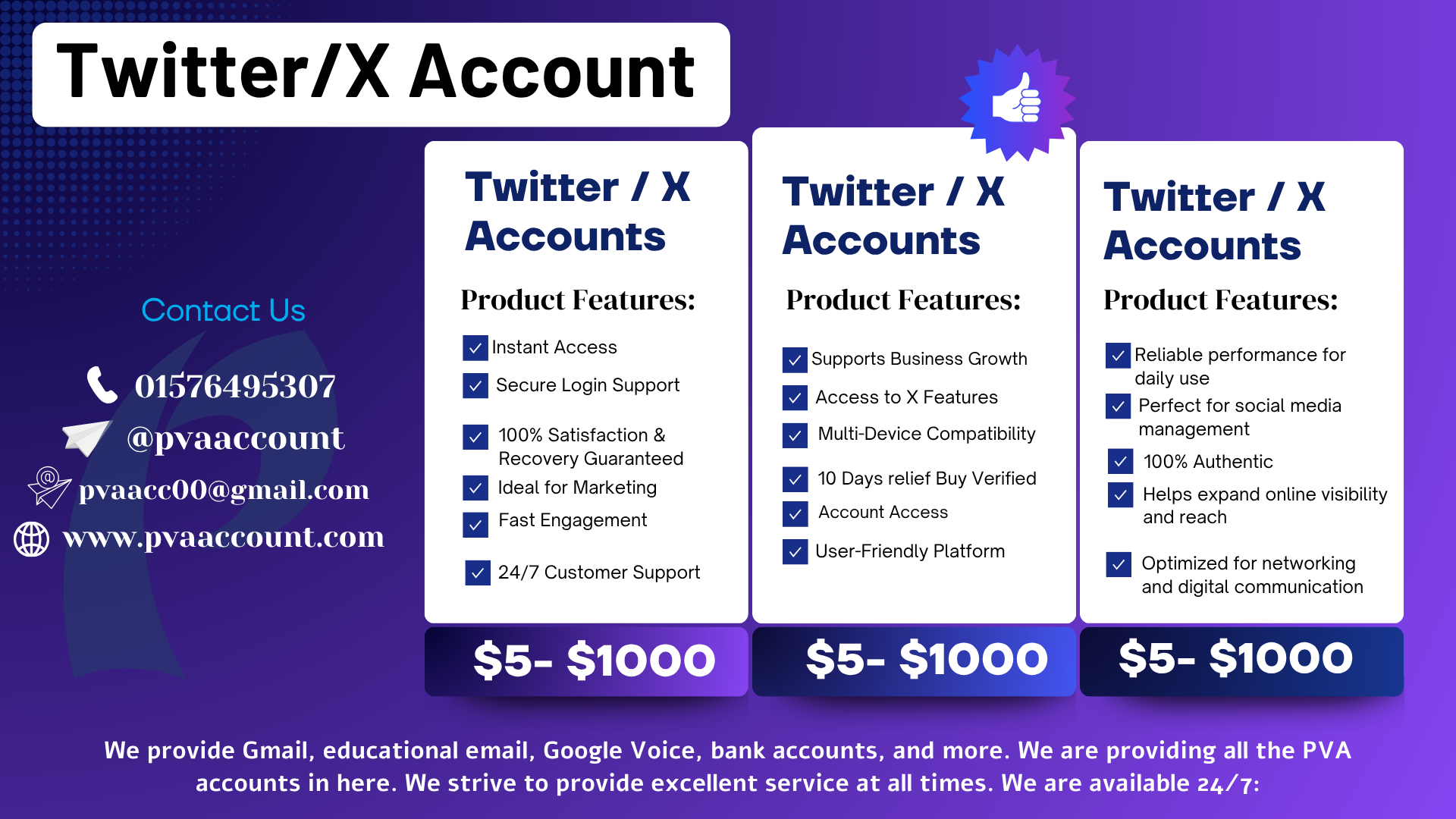 Buy Twitter Accounts