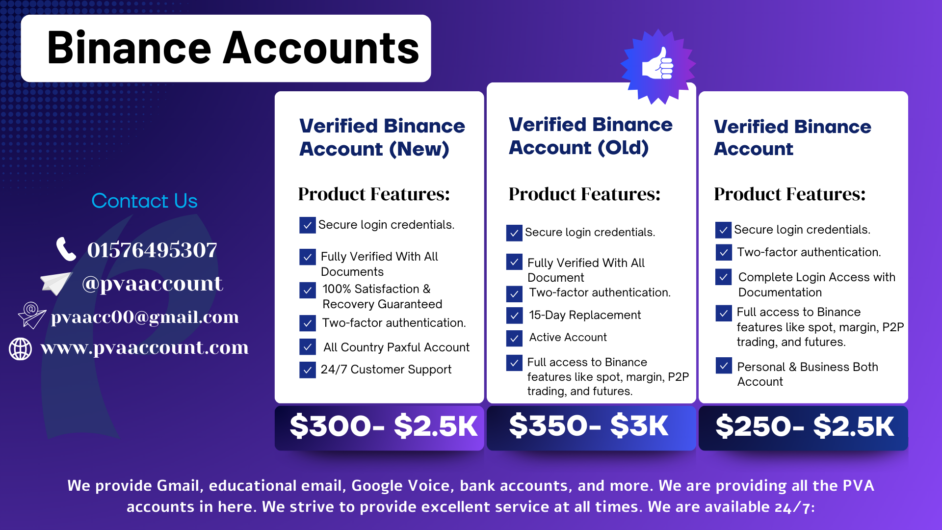 Buy Binance Account