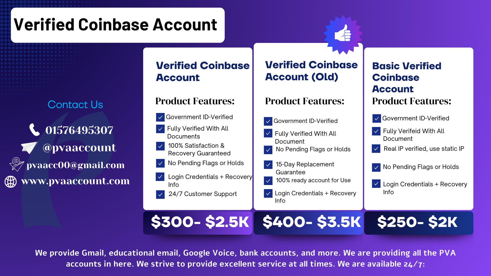 Buy Verified Coinbase Account